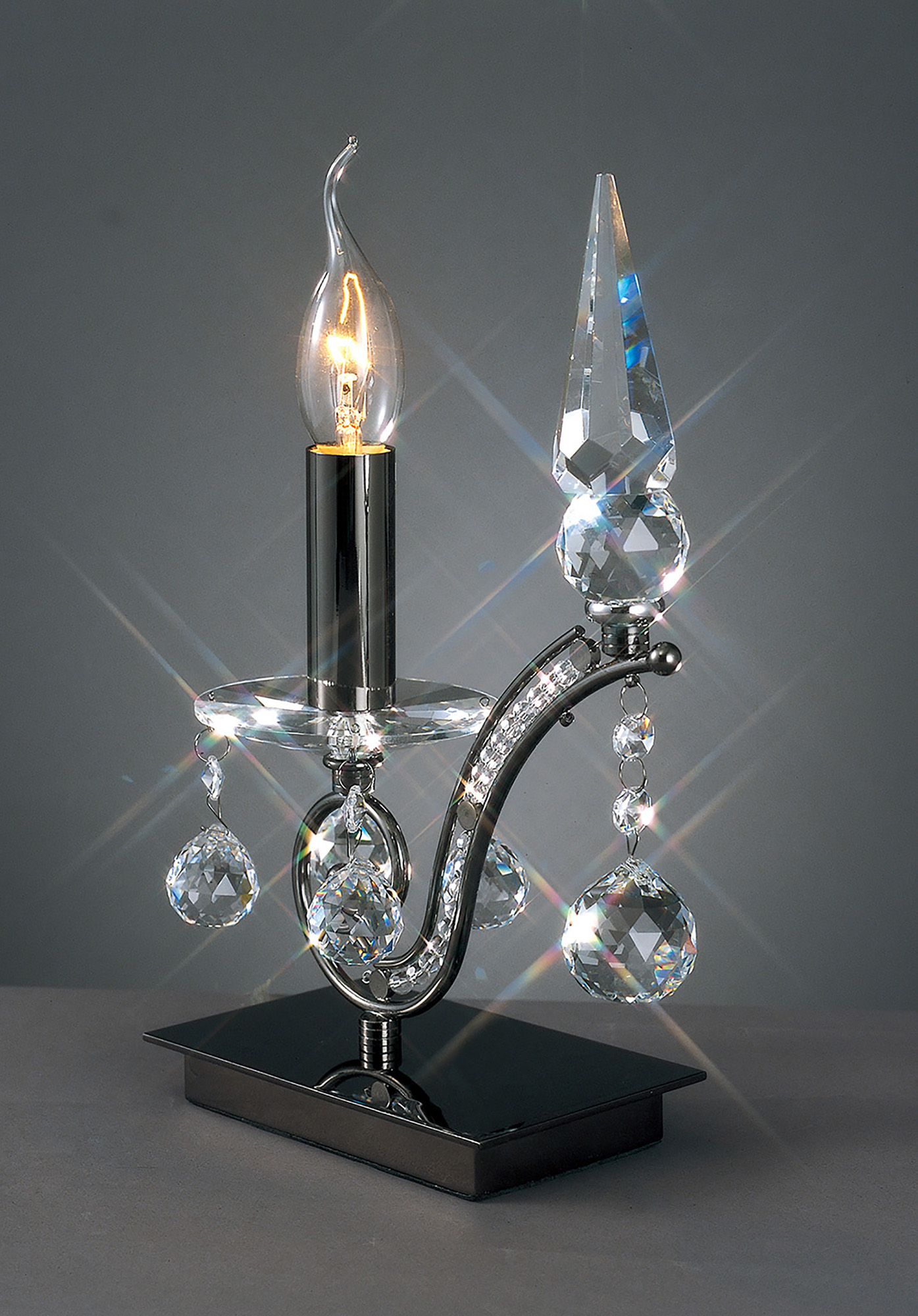 Tara Crystal Table Lamps Diyas Armed Table Lamps